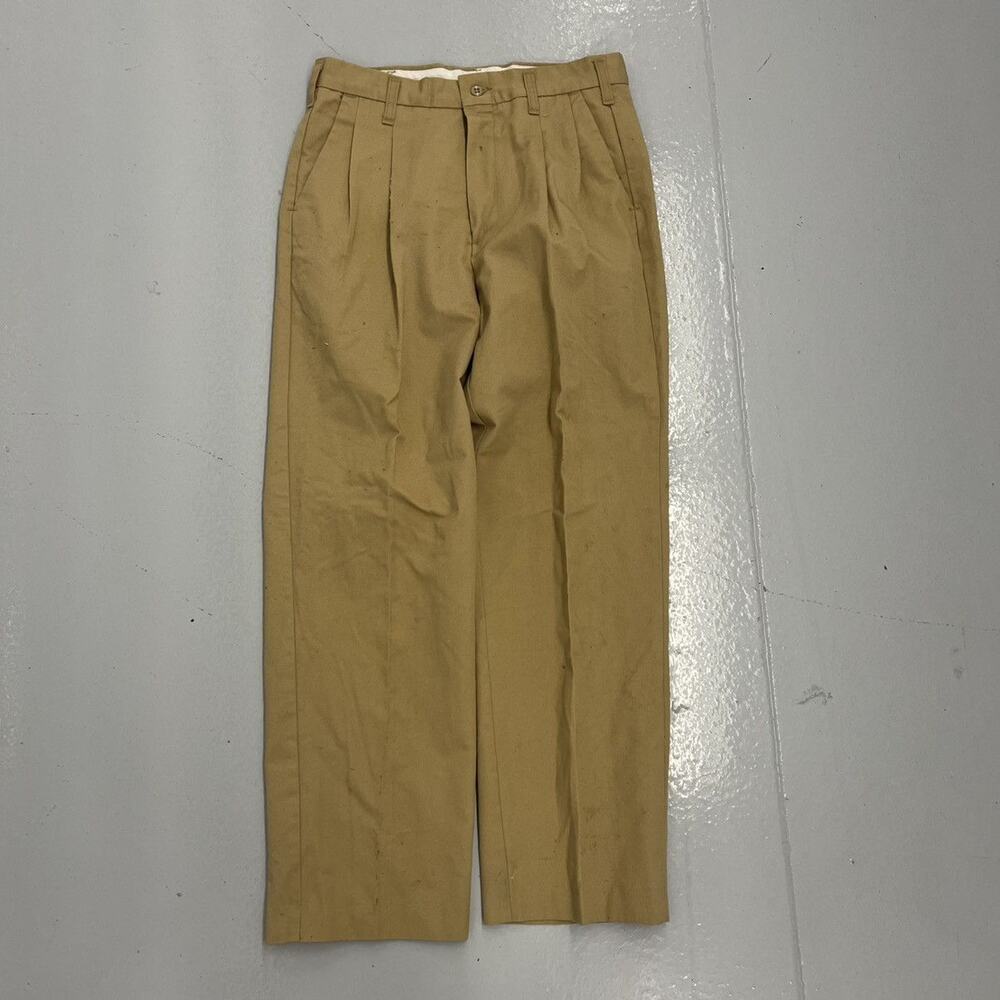 Vintage 70s 80s Cintas Tan Canvas Workwear Chinos 29x27